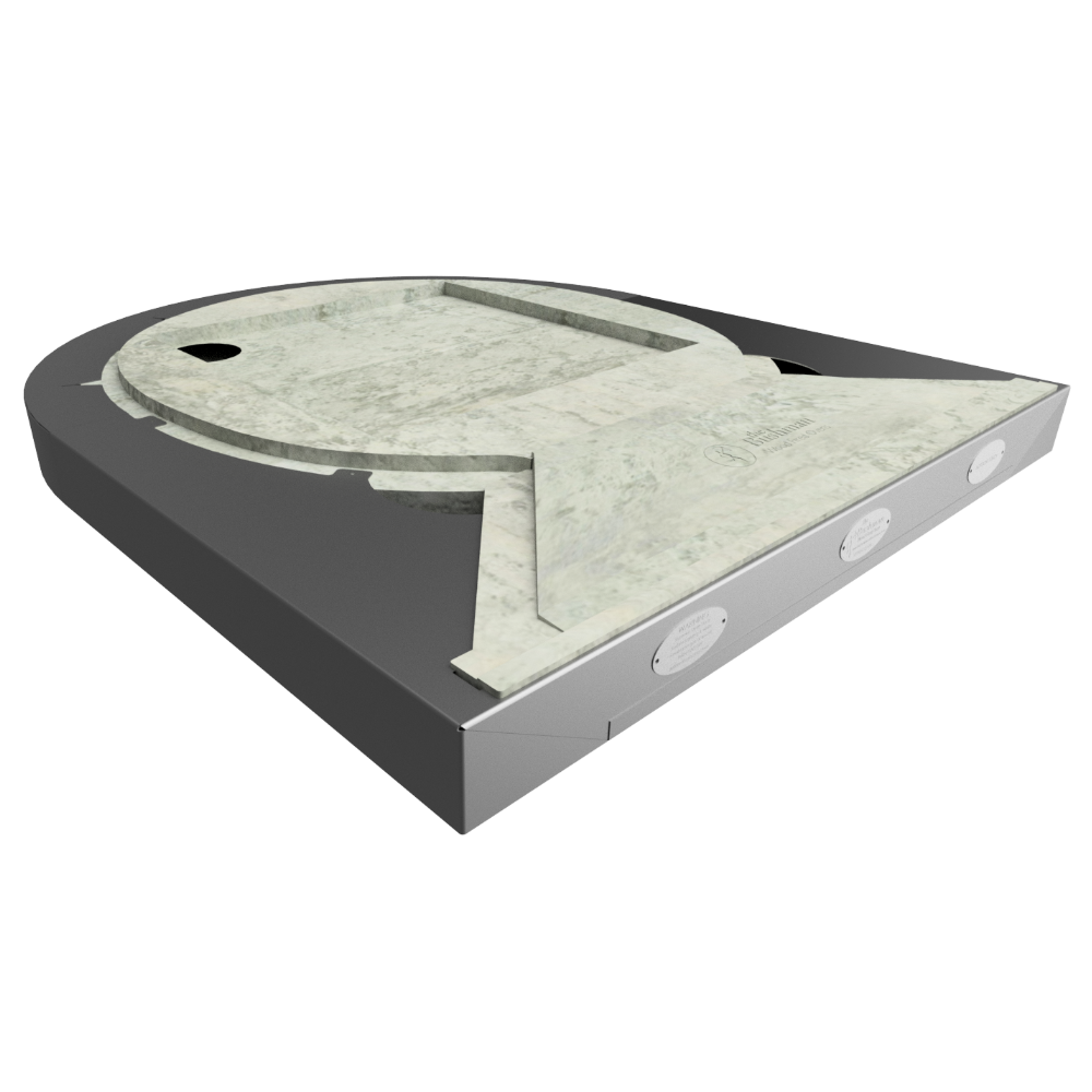 100mm widemouth stainless steel mounting for bushman wood fired oven