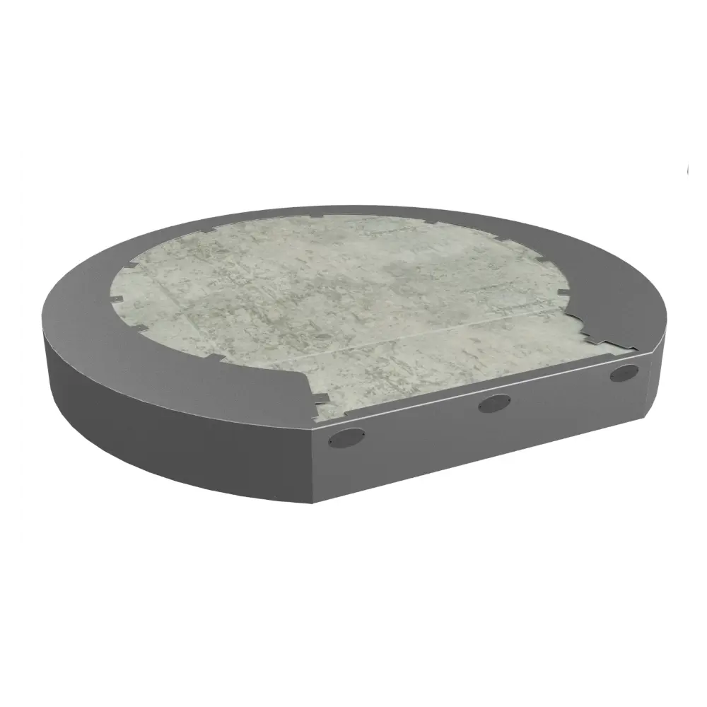 200mm extra large stainless steel mounting for bushman wood fired oven