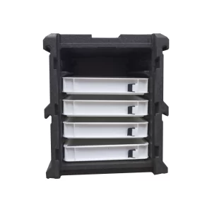 Cooler Box For 5 Trays w/Rails