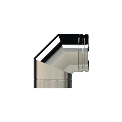 6" Twinwall Stainless Steel 90 Degree Elbow
