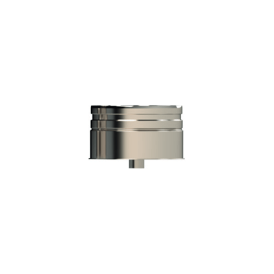 6" Twinwall Stainless Steel End Cap w/Drain