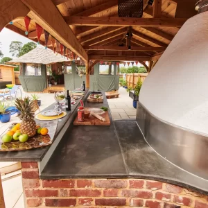 bushman garden kitchen wood fired oven